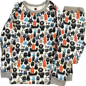 Tea Collection Monster Print Pajama Set